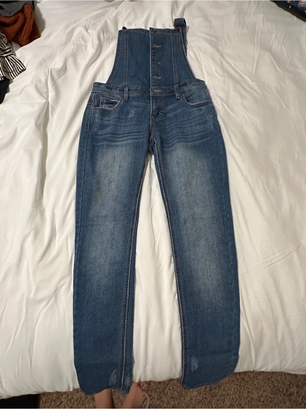 Fire Los Angeles Denim Overalls in Blue
